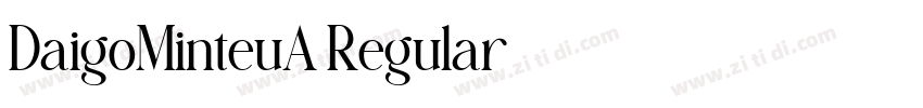 DaigoMinteuA Regular字体转换